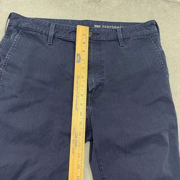 Levis Pants Mens 34x32 Blue Performance Stretch Comfort Mid Rise Straight Leg - Picture 6 of 14